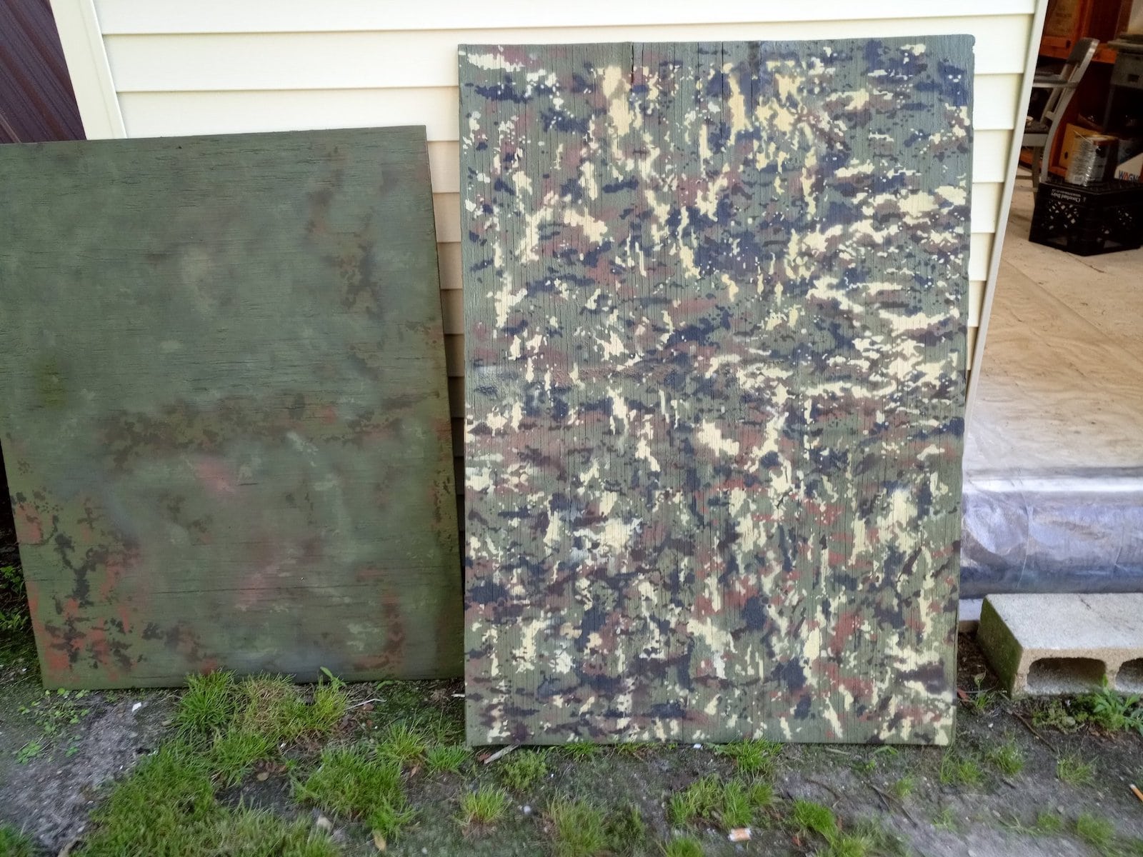 Final Duck Blind Camoflage Test Board