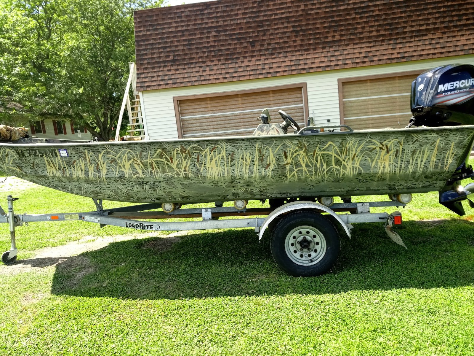 Camo Paint Boat